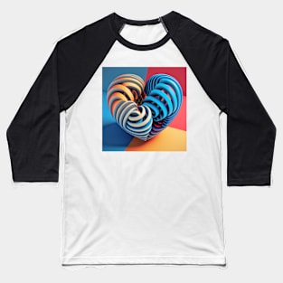 op art love Baseball T-Shirt